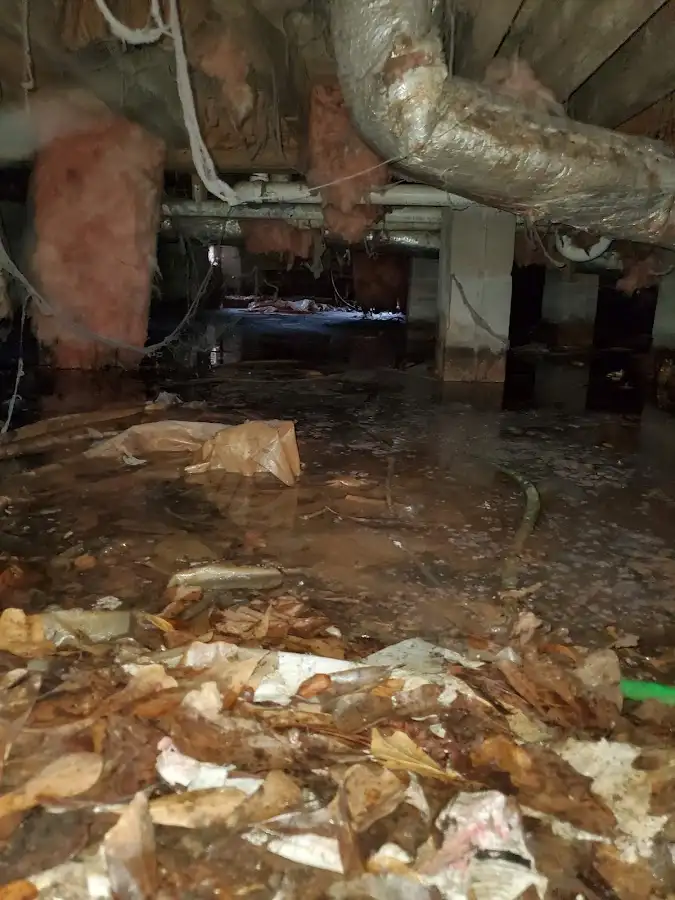 Crawl space flood assessment for Commercial Water Damage Restoration in Stow