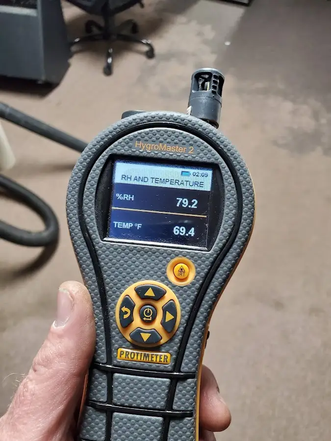 Moisture meter humidity assessment for Mold Remediation & Removal in Stow